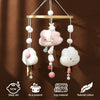 Wooden and Felt Crib Mobile with Cloud and Star Rattles
