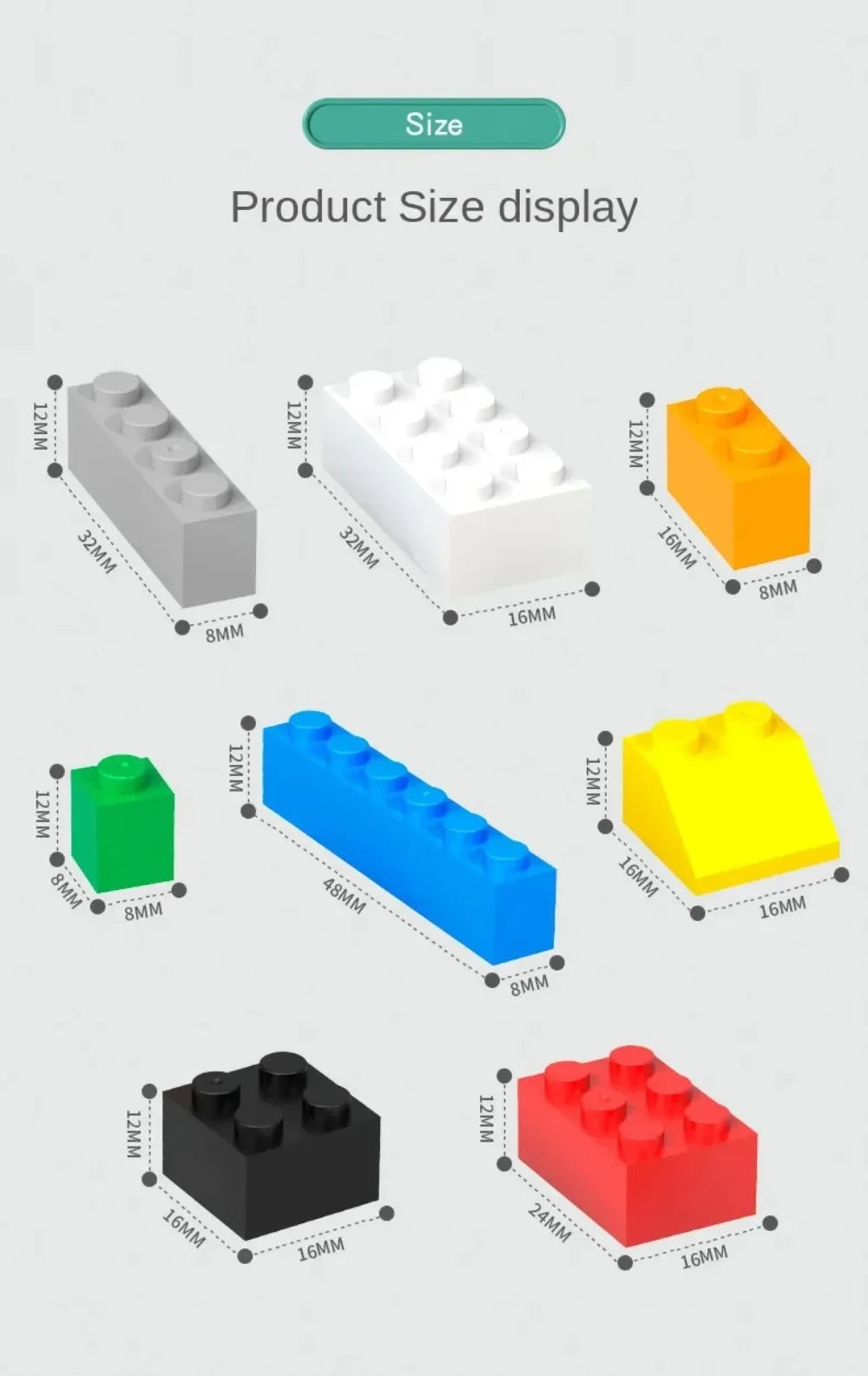 Creative Building Blocks Bulk Set – 120 or 240 Pieces