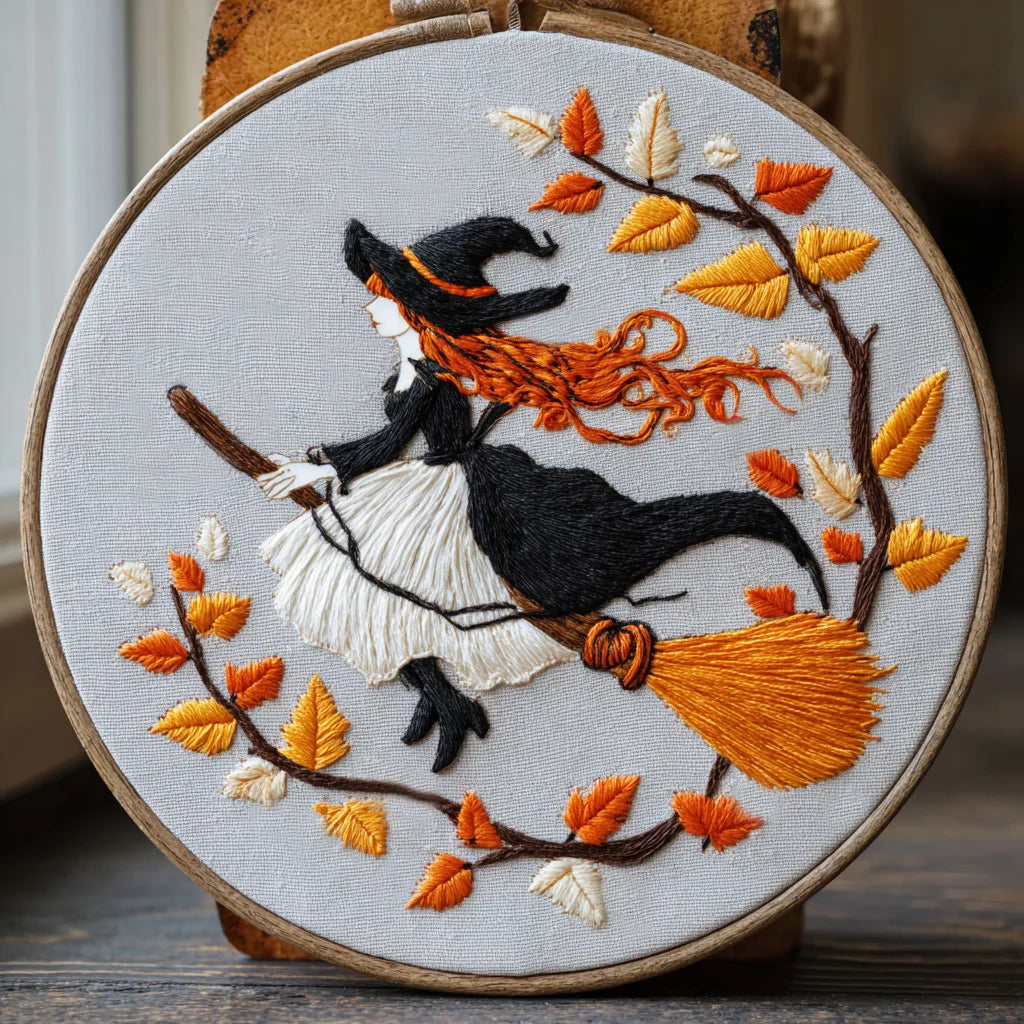 Fall Pumpkin Cross Stitch Kit for Adults with Embroidery Tools