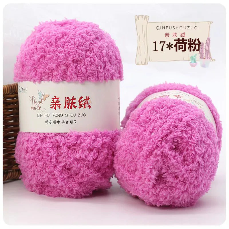 Soft Chenille Yarn for Knitting and Crochet Projects