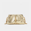 Elegant Chain Shoulder Bag with Crystal Accents