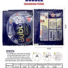 Bag of concentrated particle bubble solution labeled Bubble Concentrated Particle with dimensions and usage instructions