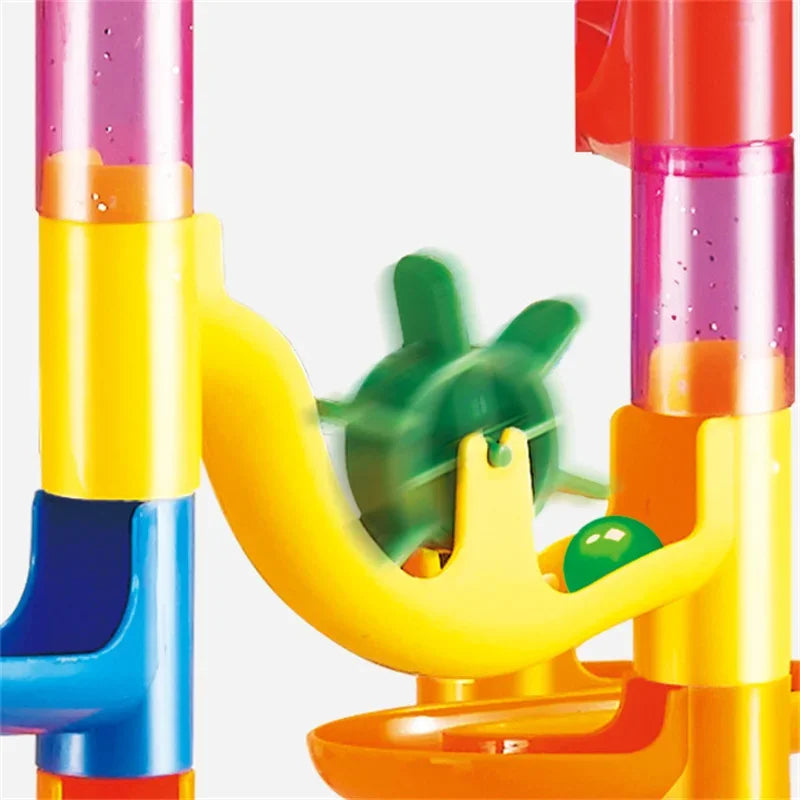 DIY Marble Run Building Blocks Set