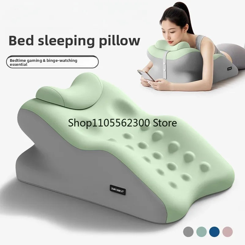 Ergonomic Prone Position Pillow for Comfortable Reading, Phone Use, and Sleeping