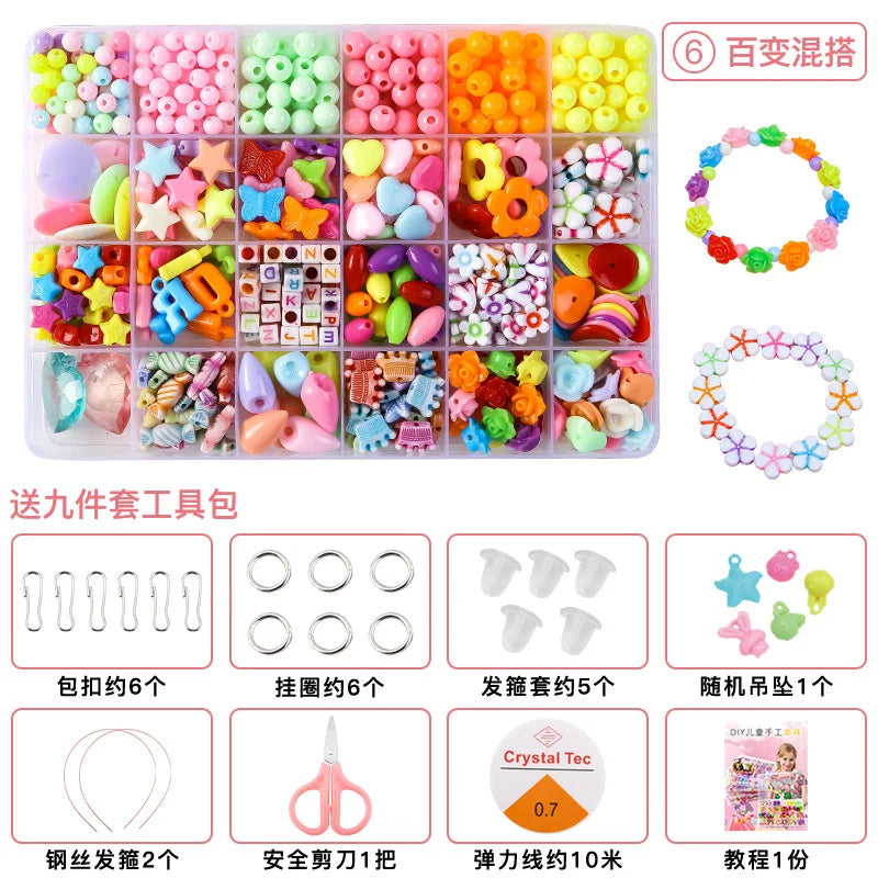 Kit de Joyería DIY para Niñas: Crea tus Propias Pulseras y Collares