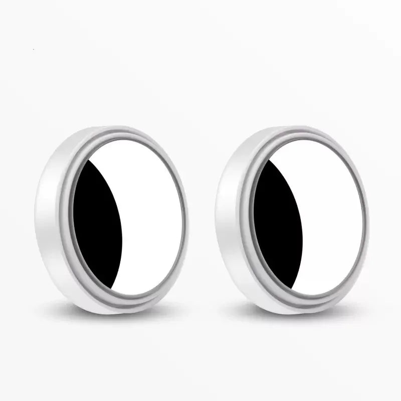A pair of wide angle 360° adjustable car blind spot mirrors.