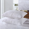 Quilted Cotton Pillow Cover Set with Embroidered Detail – Hypoallergenic 50x70 cm