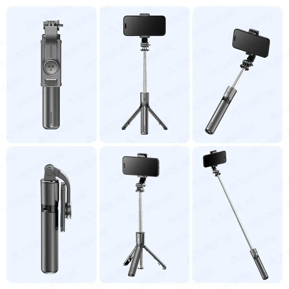 Portable Selfie Stick Tripod with Bluetooth Remote