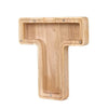 Wooden Alphabet Piggy Bank – Educational Coin Savings Box