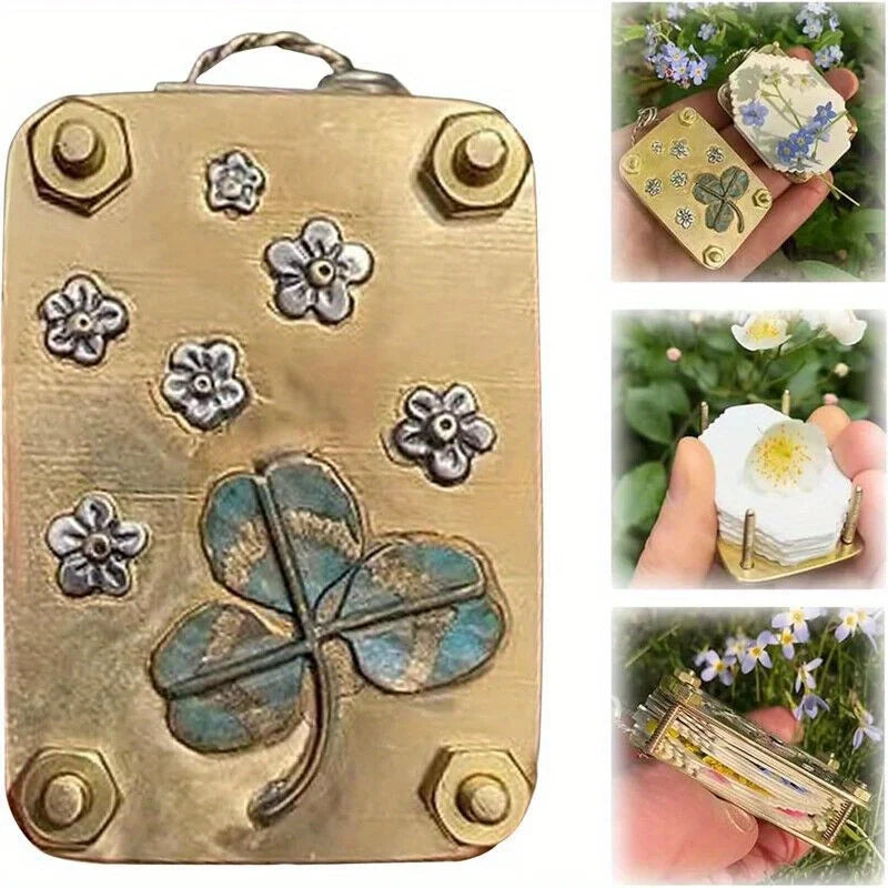Kit de Pressage de Fleurs en Métal Miniature
