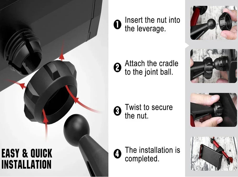 360° Universal Car Headrest Tablet &amp; Phone Mount