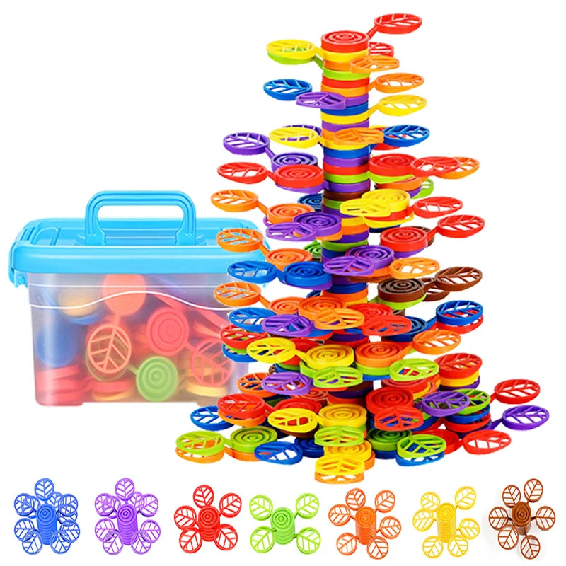 Rainbow Balance Tree Stacking Game