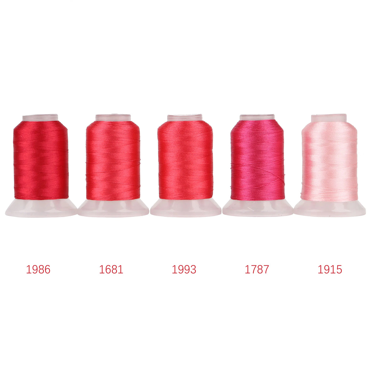 80-Color Polyester Embroidery Thread Collection – 500m Spools