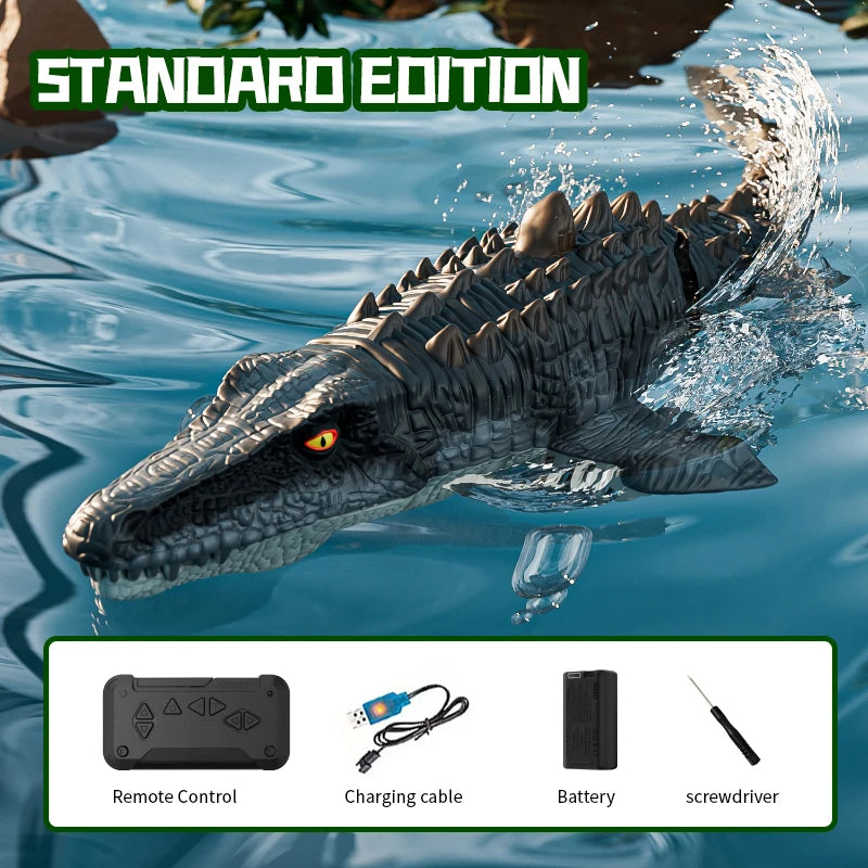 Remote-Controlled Dinosaur Water Spray Boat