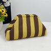 Striped Knit Tote Bag - Casual & Spacious Handbag