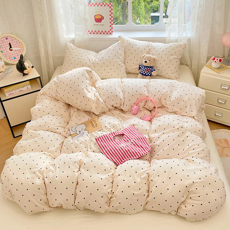 Ultra-Soft Pre-Washed Microfiber Duvet Cover Set with Pillowcases