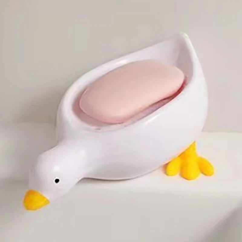 Duck-Shaped Drainable Soap Dish