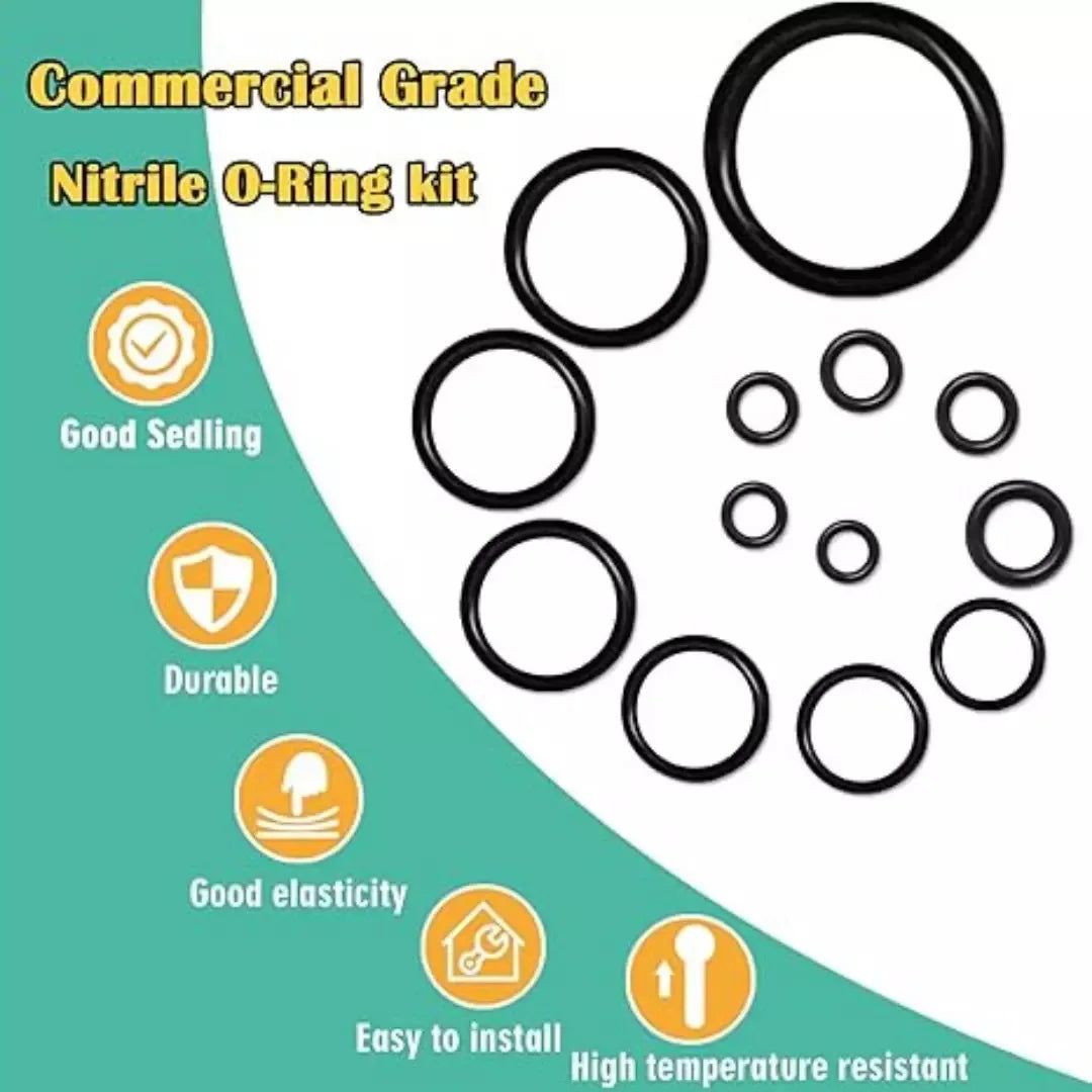 Nitrile O-Ring Repair Kit – 1020-Piece Assorted Sealing Ring Set