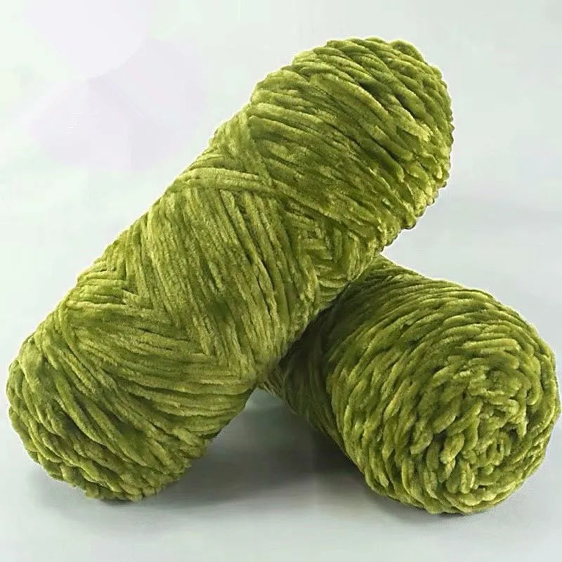 Soft Chenille Yarn for Knitting and Crochet