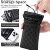 Double-Layer PU Leather Glasses Case with Soft Lining