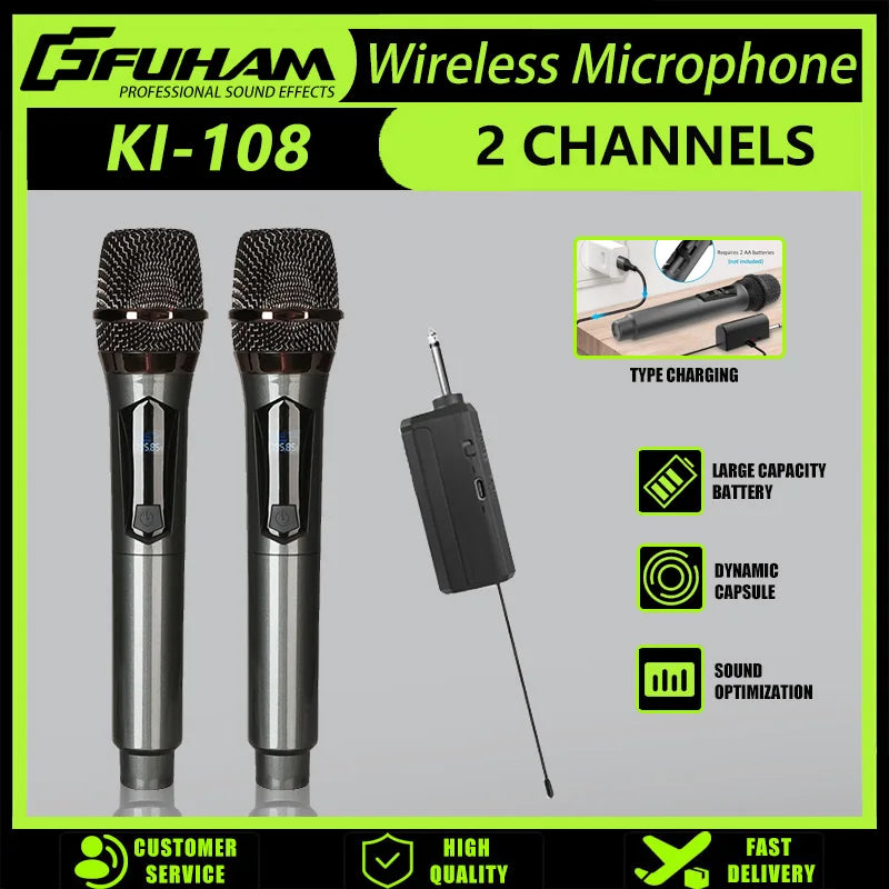 Rechargeable Wireless Handheld Microphone