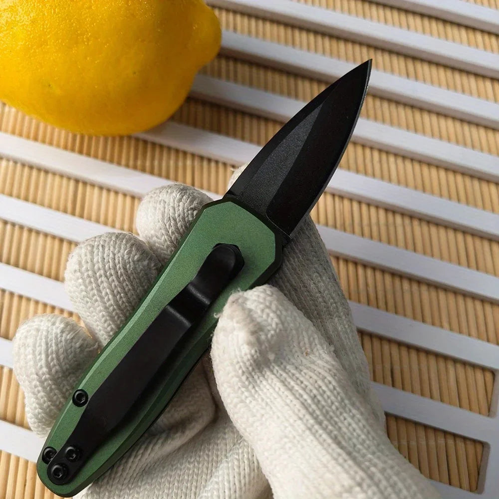 Compact Folding Pocket Knife with Aluminum Alloy Handle