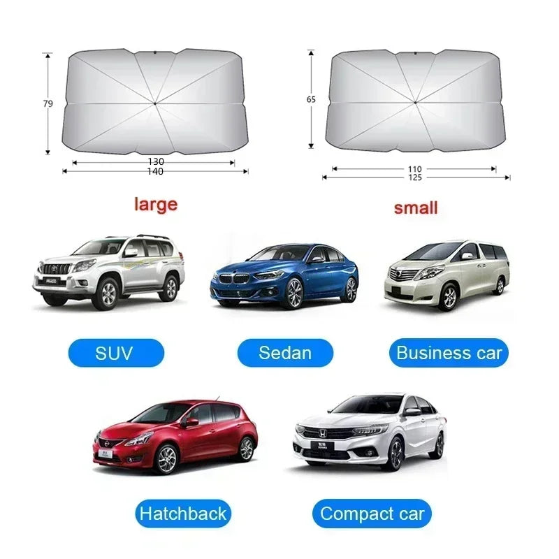 Foldable Car Windshield Sunshade Umbrella