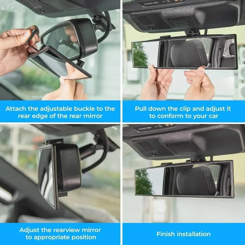 Wide Angle Convex Car Rear View Mirror with Anti-Glare Protection