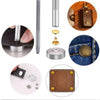 Metal Double Cap Rivets with Setting Tool Kit for Leathercraft & Repairs