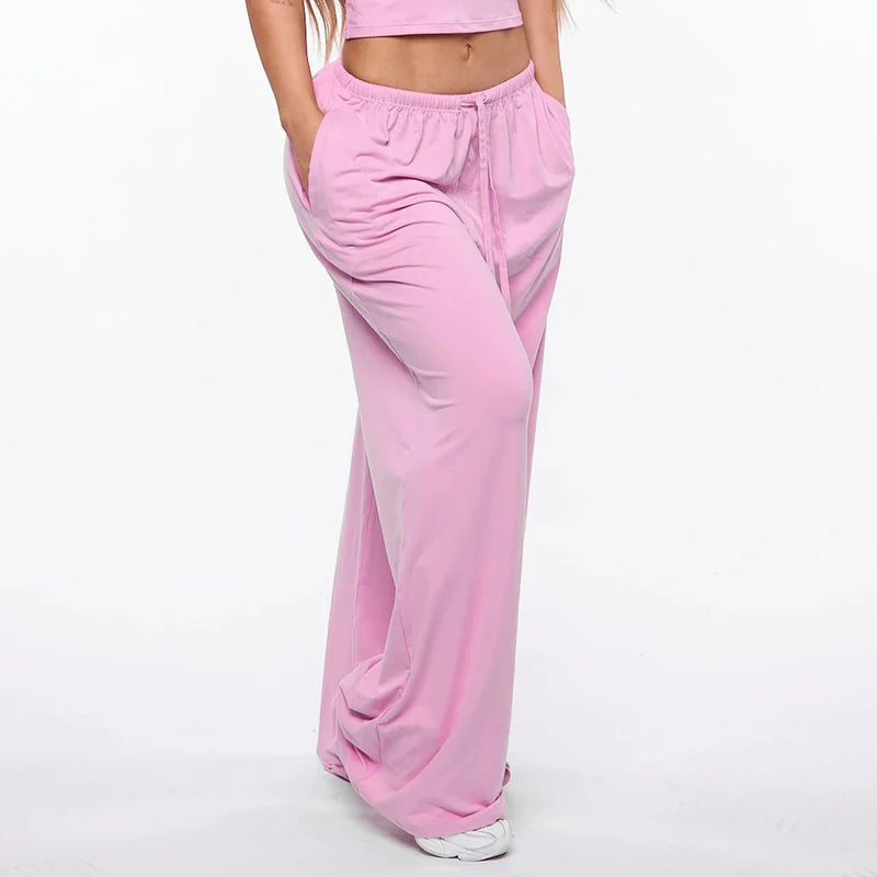 Leggings Évasés Femme - Pantalon Bell Bottom Taille Haute Style Y2K