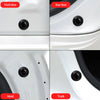 A set of universal shock-absorbing door cushions for a car, showing front door, rear door, hood, and trunk.