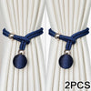 Adjustable French Ball Curtain Tiebacks (Set of 2)