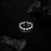 Elegant Moissanite Solitaire Ring in Sterling Silver