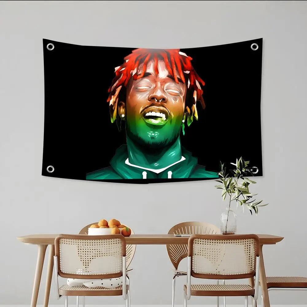 Lil Uzi Vert Inspired Custom Flag for Indoor and Outdoor Decor