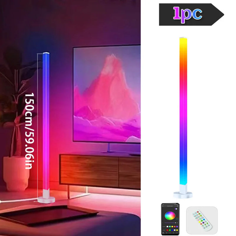 Smart Corner Floor Lamp with RGB Mood Lighting