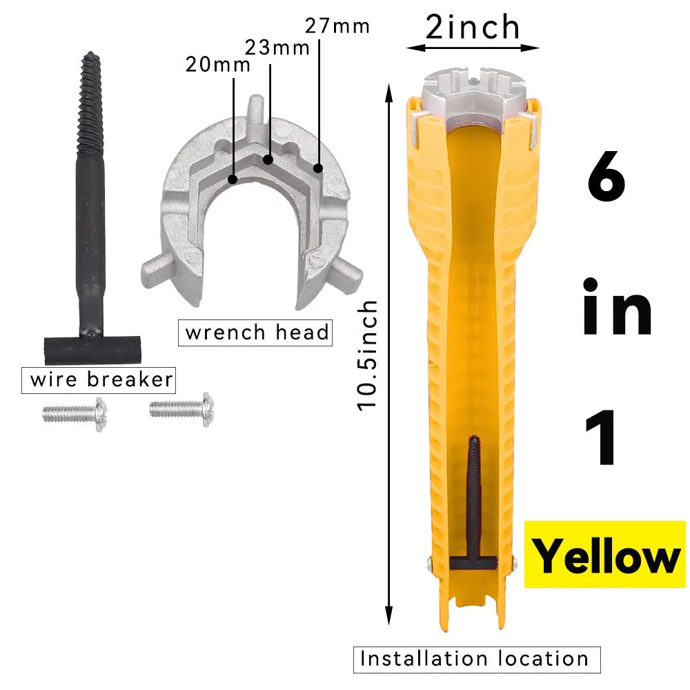 8-in-1 Multi-Function Plumbing Wrench Set for Faucets and Sinks