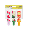 3-Pack Cartoon Pacifier Clips for Babies