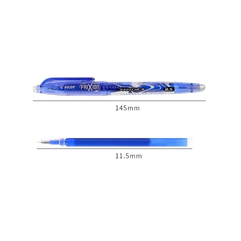 Erasable Gel Pen Refill Set - 0.5mm Tip (Blue, Black, Red)