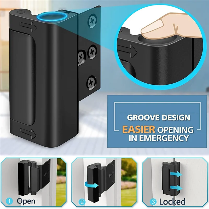 Heavy-Duty Door Reinforcement Lock