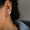 Geometric Zircon Ear Cuffs