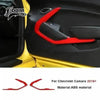 Red ABS material interior and exterior trim kit for Chevrolet Camaro