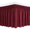Wrap-Around Ruffle Bed Skirt with Elastic Belt - 15 Inch Drop