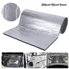 Roll of silver automotive sound deadening and heat insulation mat, showing the material texture and thickness.