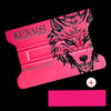 Pink magnetic suede edge squeegee tool for film application and professional grade tools