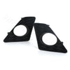 Pair of black LED front fog light grilles for Lexus GS350 and GS450h F Sport vehicles.