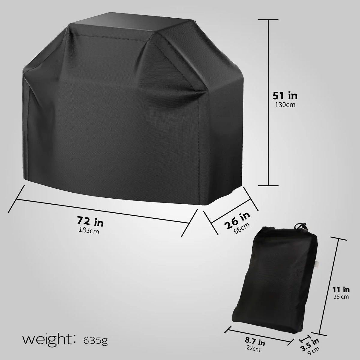 Heavy Duty Waterproof Grill Cover for Gas BBQ Grills
