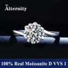 Adjustable Moissanite Ring with Tension Setting