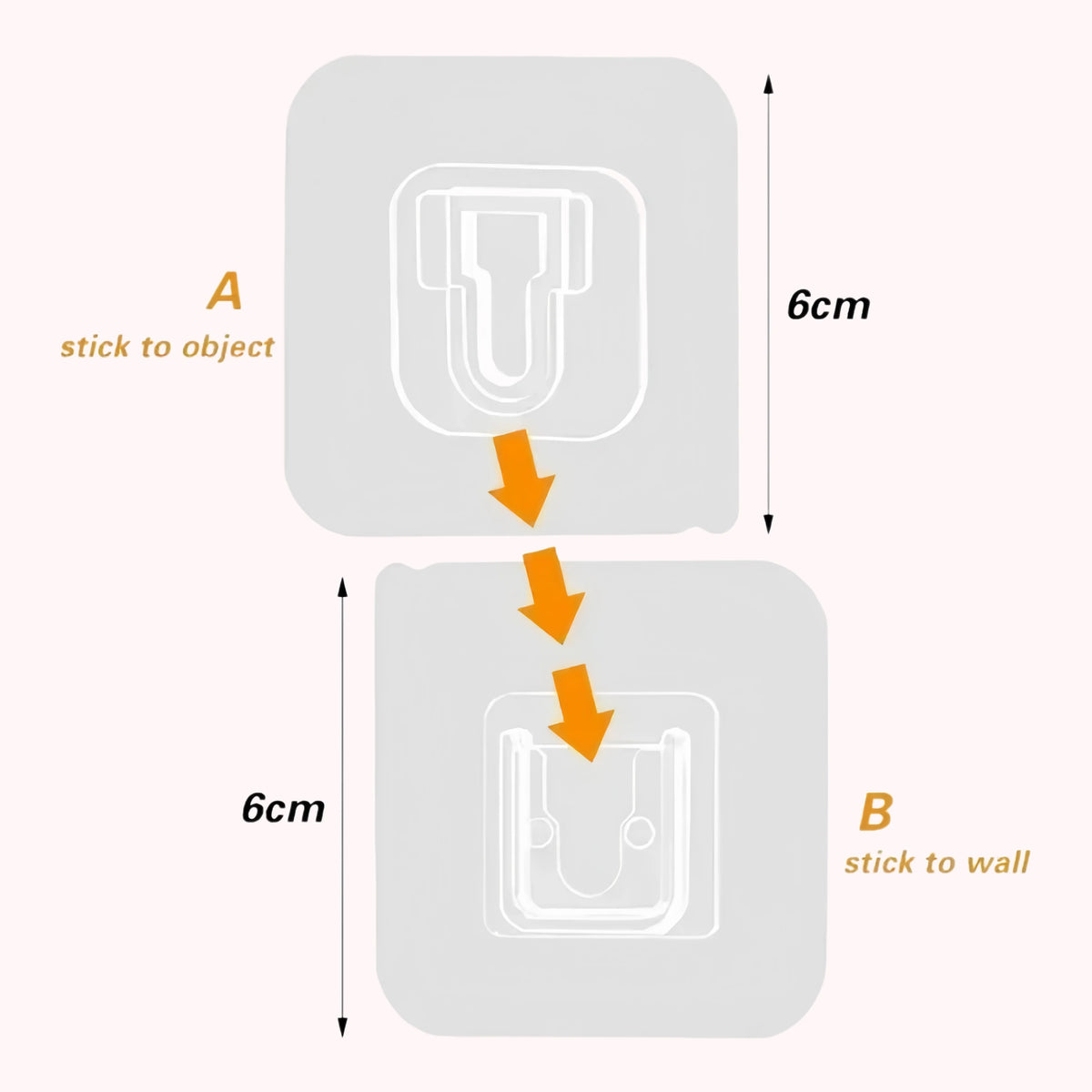 Double-Sided Adhesive Wall Hooks – Invisible, Traceless Organizer for Any Room