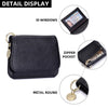 Women's RFID-Blocking Leather Wallet with Keychain and Coin Pocket