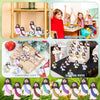A collection of mini Jesus figurines in various colors and outfits for Easter celebrations and faith-based events.
